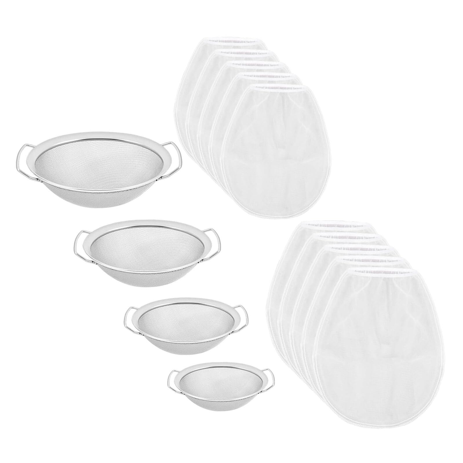 4 Pezzi Filtri per Vernice in Acciaio Inox con Rete Fine Riutilizzabile Accessori per Pittura con Rete Filtrante per Spruzzatori e Filtro Olio Facile da Installare e Resistente