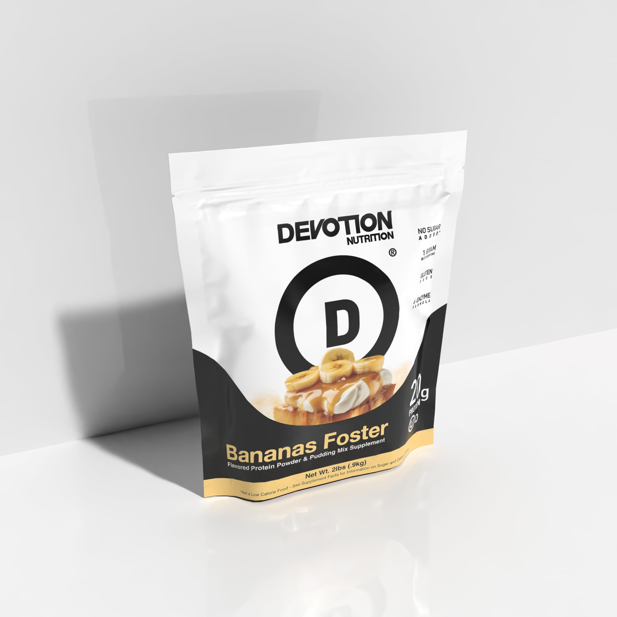 Devotion Nutrition Bananas Foster Protein Powder for Shakes, Baking, Pancakes, Desserts – 20g Whey Isolate & Casein Protein Blend – No Added Sugar, Low Carb, Gluten-Free, Keto-Friendly with MCT – 2lb — Amazon image 7