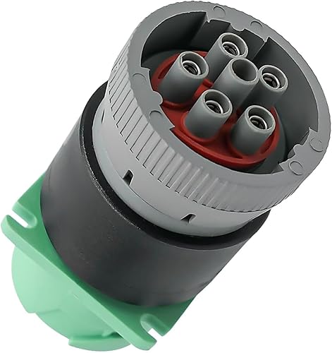 Enchufe de diagnóstico 9pin J1939 tipo 2 a 6pin J1708 motocicleta cableado adaptador hembra, verde
