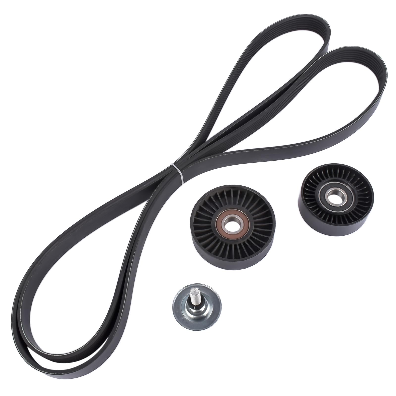 Keilrippenriemen + Spannrolle Umlenkrolle Ersatz für W203 W204 S203 CL203 C209 W211 S211 R171 C160 C180 C200 C230 E200 CLC200 Kompressor 2712060019 8641233007 8640702418 | C209 W211 S211 R171 C160 C180 C200 Kompressor 2712060019. 8641233007. 8640702418