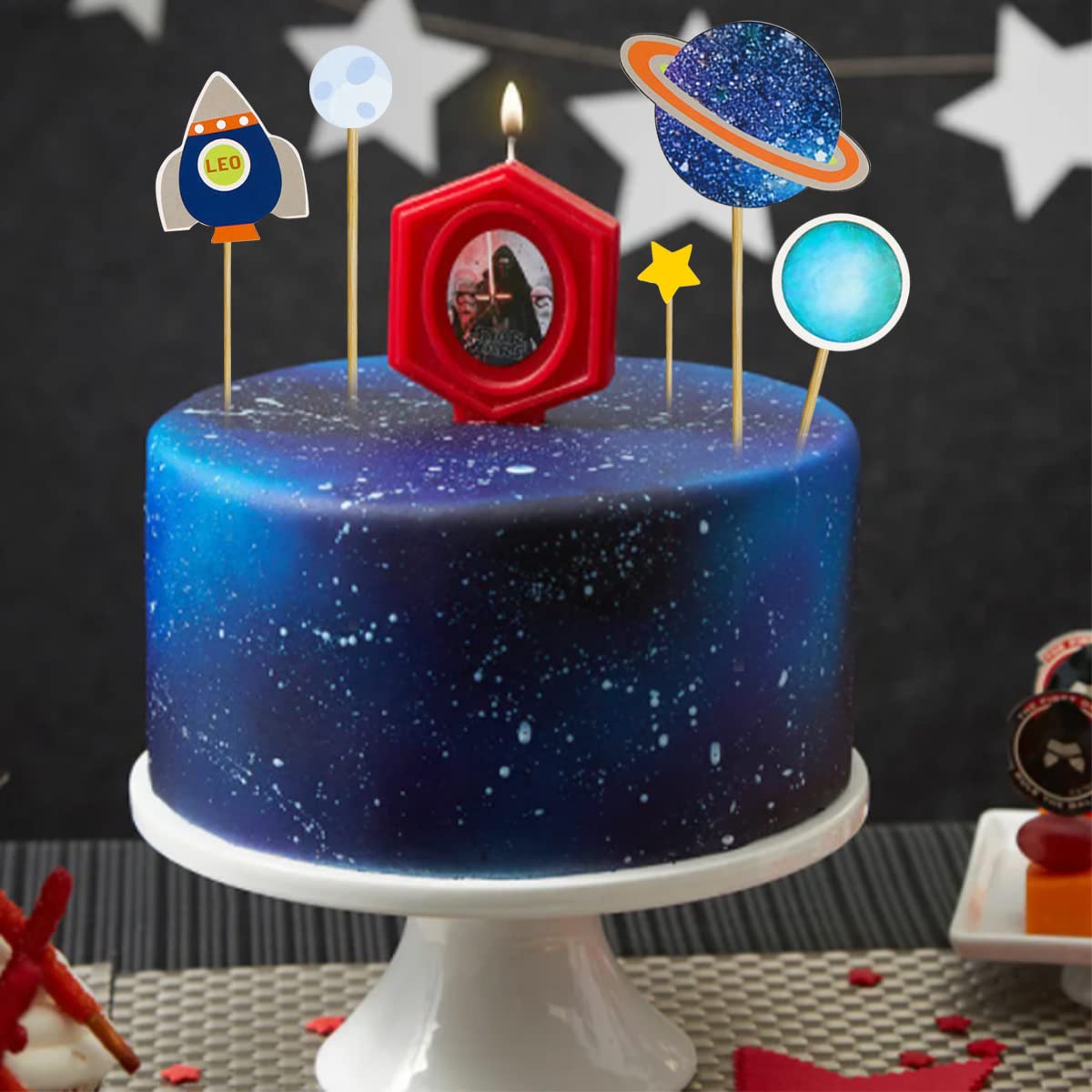 Set Van 30 Ruimte-thema Taartdecoraties – Astronauten, Raketten, Planeten En Meer – Voor Kinderfeestjes En Themafeesten
