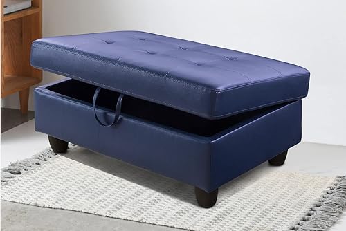 Miniatura 10 de SIENWIEY Sofá modular otomano para muebles de sala de estar, sofá modular de 35 pulgadas, otomano plegable, reposapiés, banco de almacenamiento para