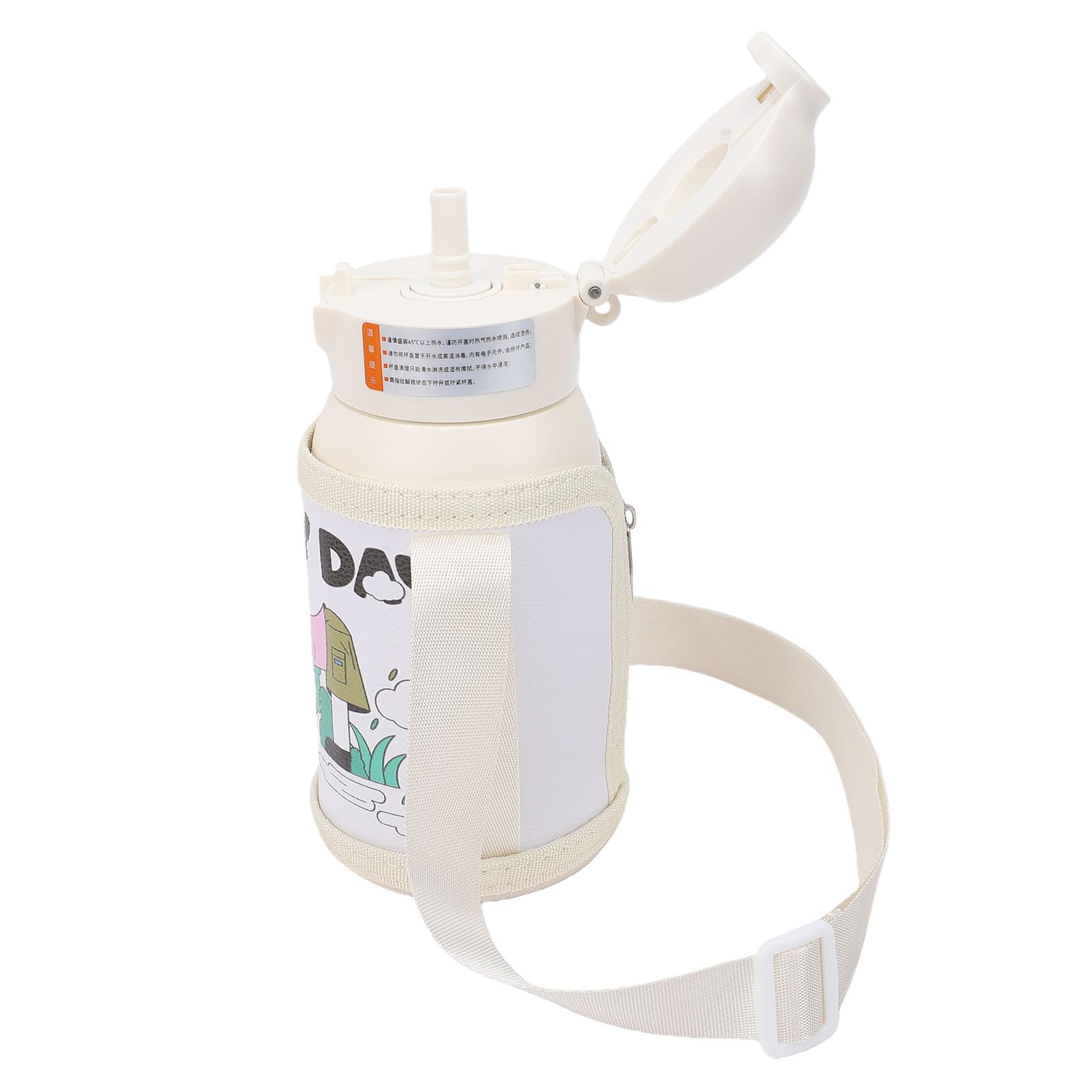 Matybobe Gourde Isotherme 500ML avec Empreinte Digitale, Acier