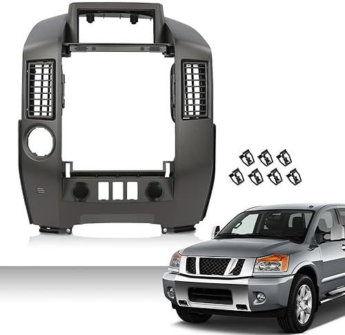 Miniatura 2 de G-PLUS Bisel de la tapa del panel de instrumentos de la consola central de tablero FitNissan Armada SE, LE, SE Off-Road 2005-2006 PathfinderArmada
