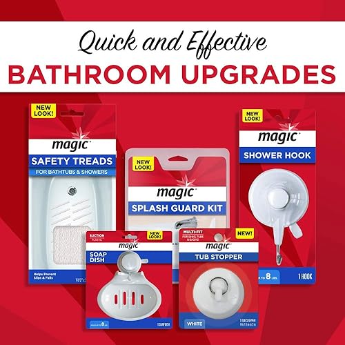 Miniatura 7 de MAGIC 3124 Kit de reacabado de tinas y azulejos, blanco brillante, pintura sobre superficies de fibra de vidrio acrílica de porcelana de cerámica