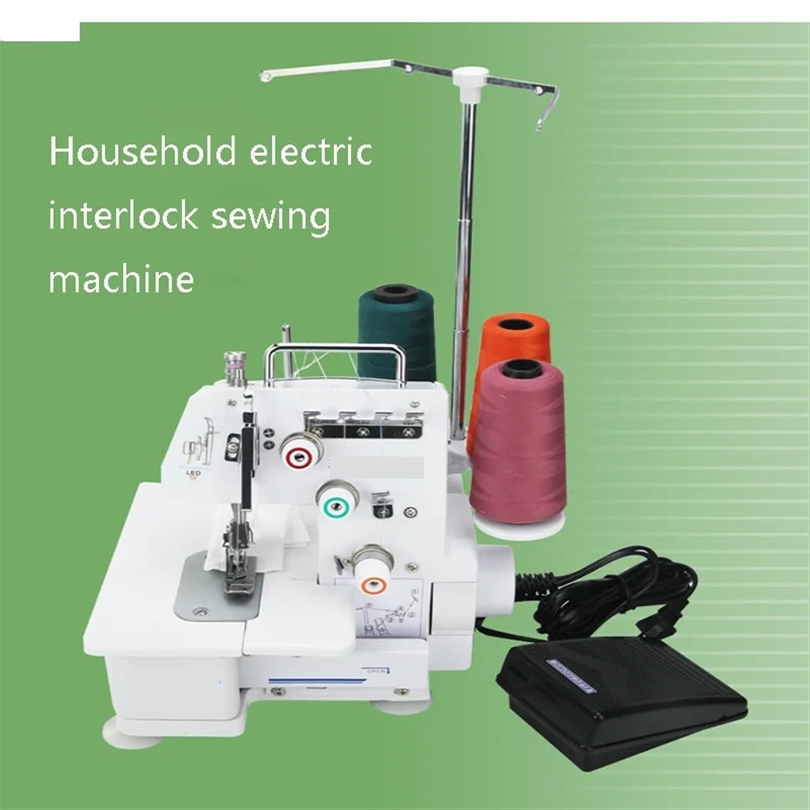 Maszyna do szycia, Maszyna do szycia Homehold Desktop Four-thread Three-thread Two-thread, wielofunkcyjna elektryczna maszyna do szycia overlock