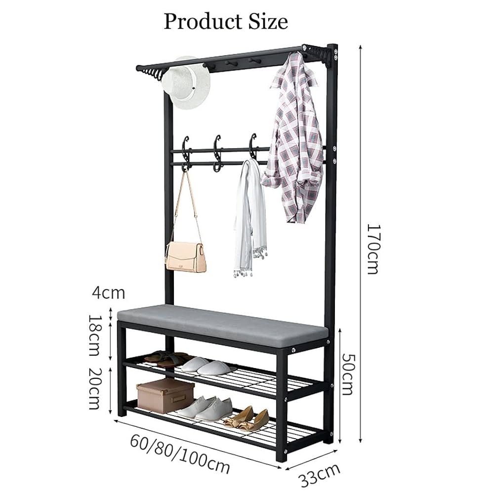 玄関収納 コートハンガー 棚付き 座布団つき 靴交換スツール89337 61H-sFHFdPL._UF350,350_QL50_.jpg