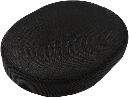 pistro Cojín ortopédico del coxis del coxis del dolor de hemorroides del cojín del asiento del donut - negro