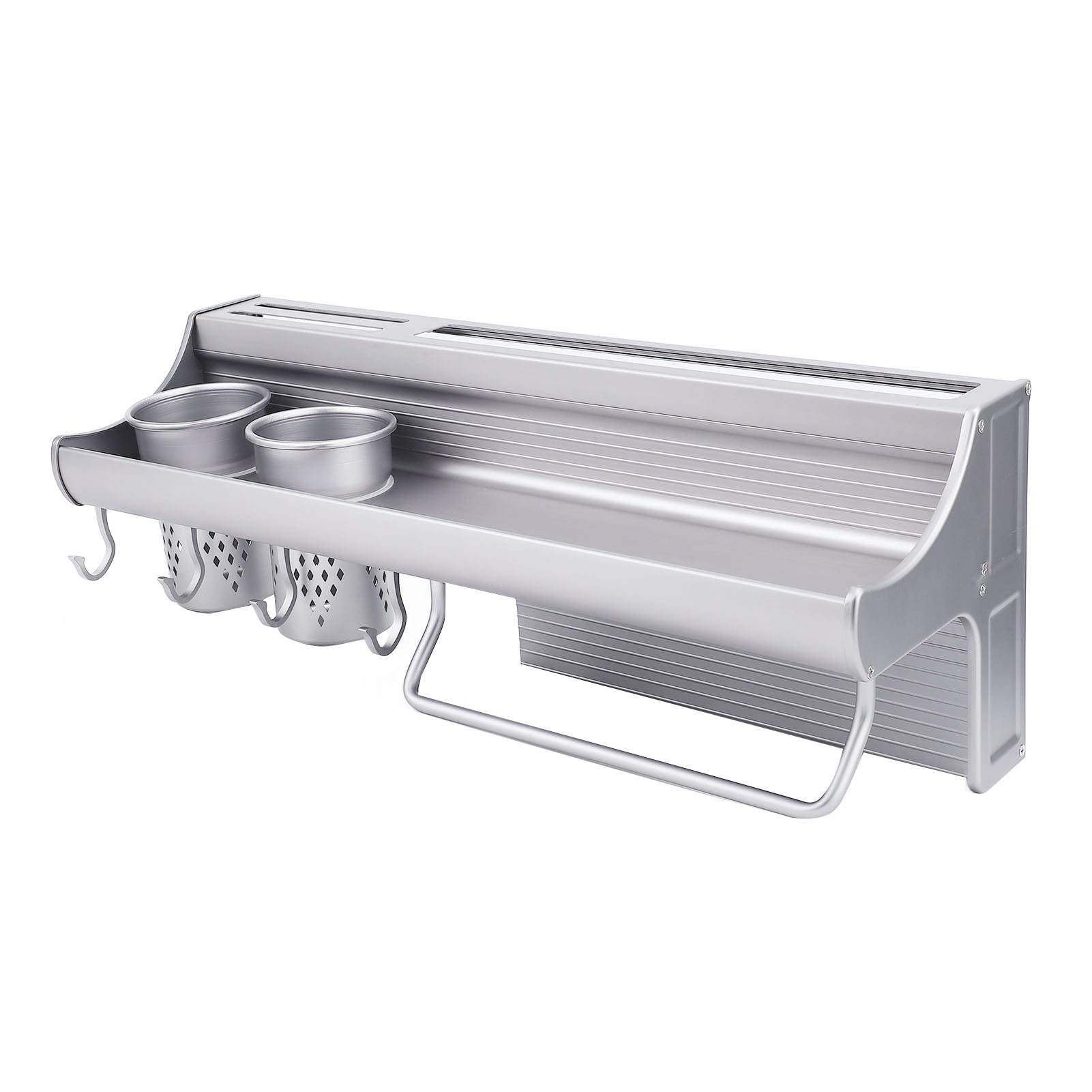 Organizer kuchenny naścienny stojak do przechowywania ze stopu aluminium wielofunkcyjny organizer na przyprawy kuchenne do przechowywania