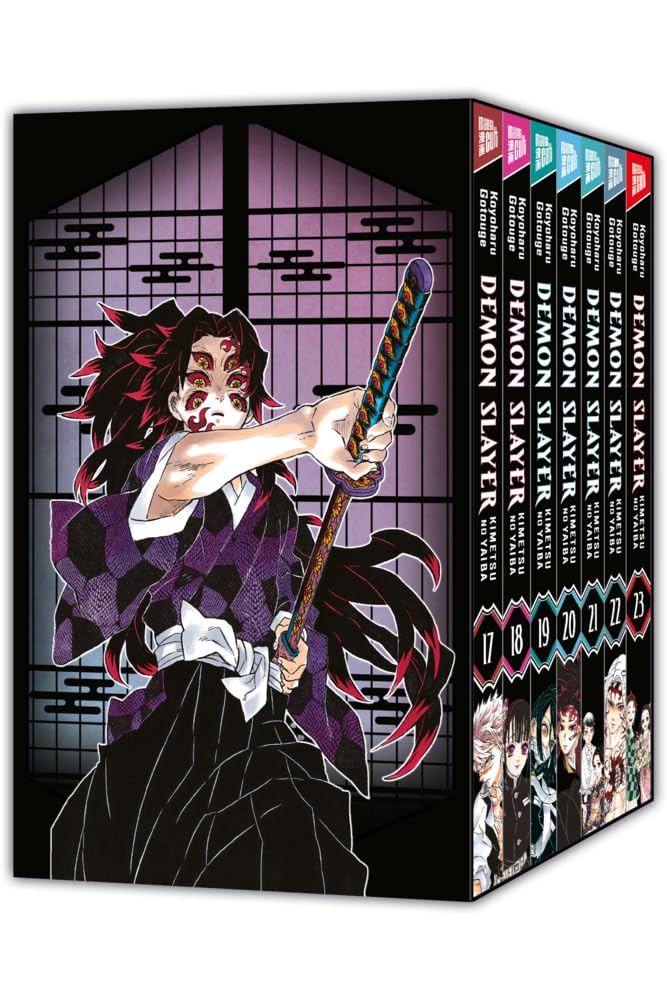 Demon Slayer - Kimetsu no Yaiba Manga-Boxset – Bände 17–23 mit Sammelschuber