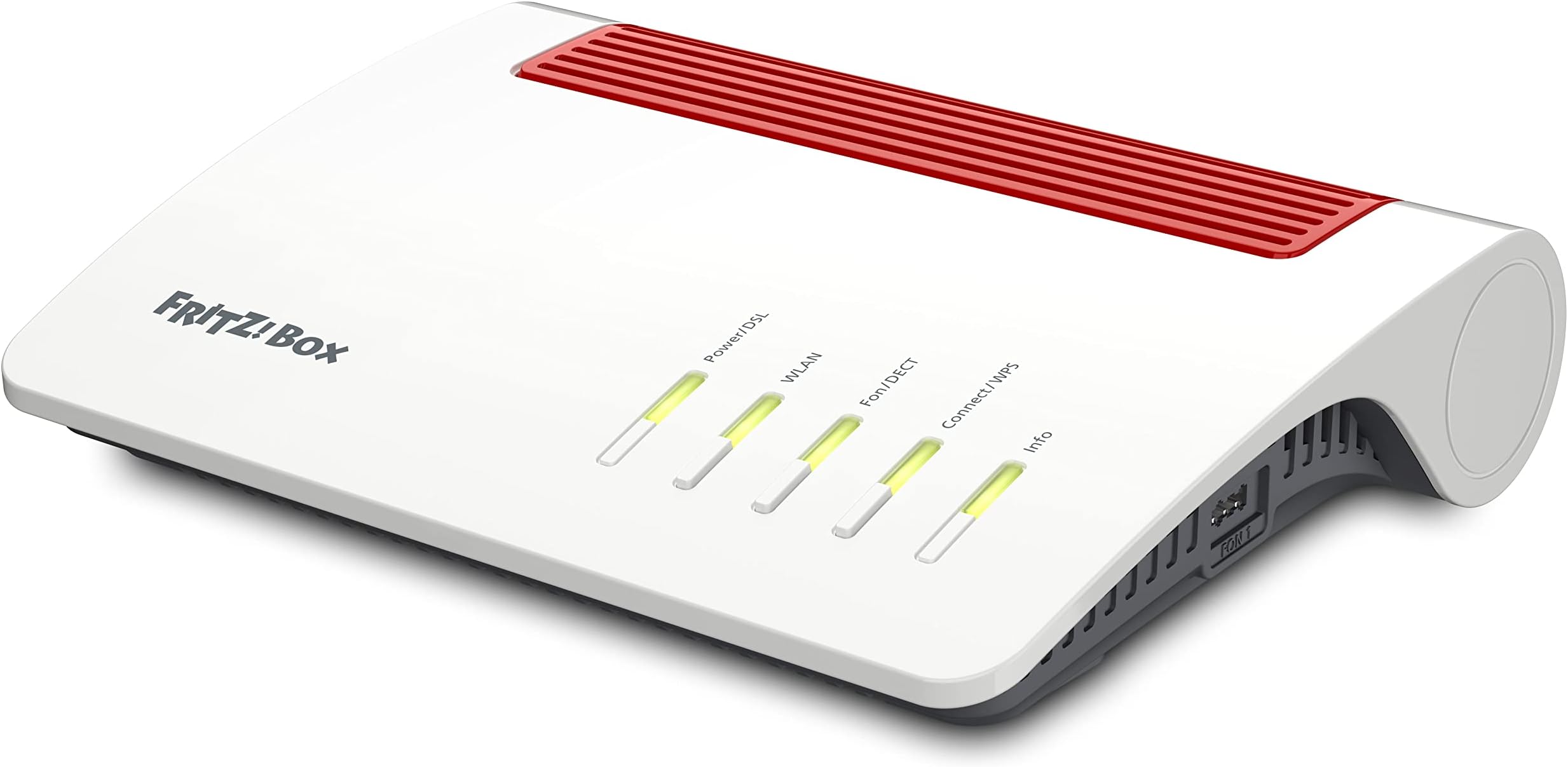 AVM FRITZ! Box 7590 AX Amazon Exclusive Edition (Wi-Fi Router 6, 2400 Mbps (5 GHz) & 1200 Mbps (2.4 GHz), including USB stick, Wi-Fi Mesh, DECT base)