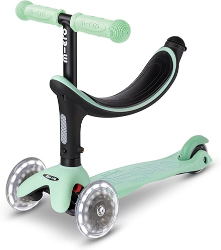 Miniatura 2 de Micro Kickboard - Ruedas LED Mini2Grow - Patinete 4 en 1 - Micro scooter de diseño suizo inclinado para conducir, para niños, de 1 a 6 años