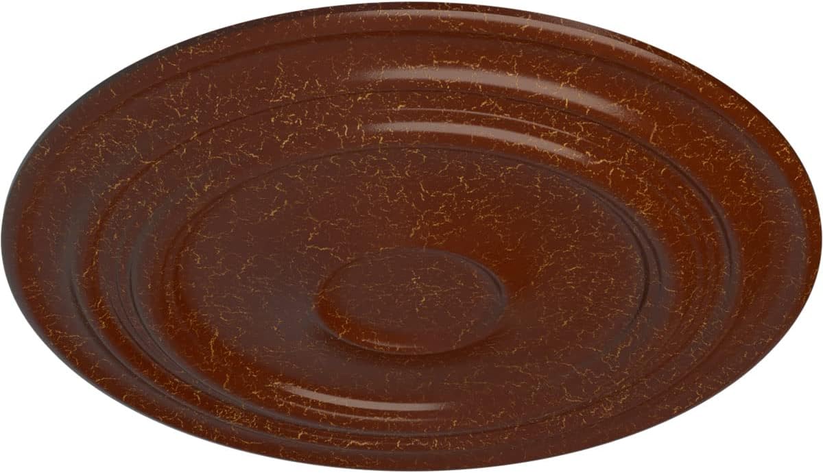 32 5/8"OD x 1 1/2"P Giana Ceiling Medallion (Fits Canopies up to 7 7/8"), Hand-Painted Burnished Mahogany Crackle
