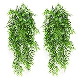 【Fake plant efeu】Schöne lange Ranken und ein nettes grün, Sie können es in den Korb legen, und die knstpflanze hängend fließen wie ein Wasserfall aus dem Korb, sodass Sie die natürliche Landschaft spüren und die romantische Atmosphäre genießen können.