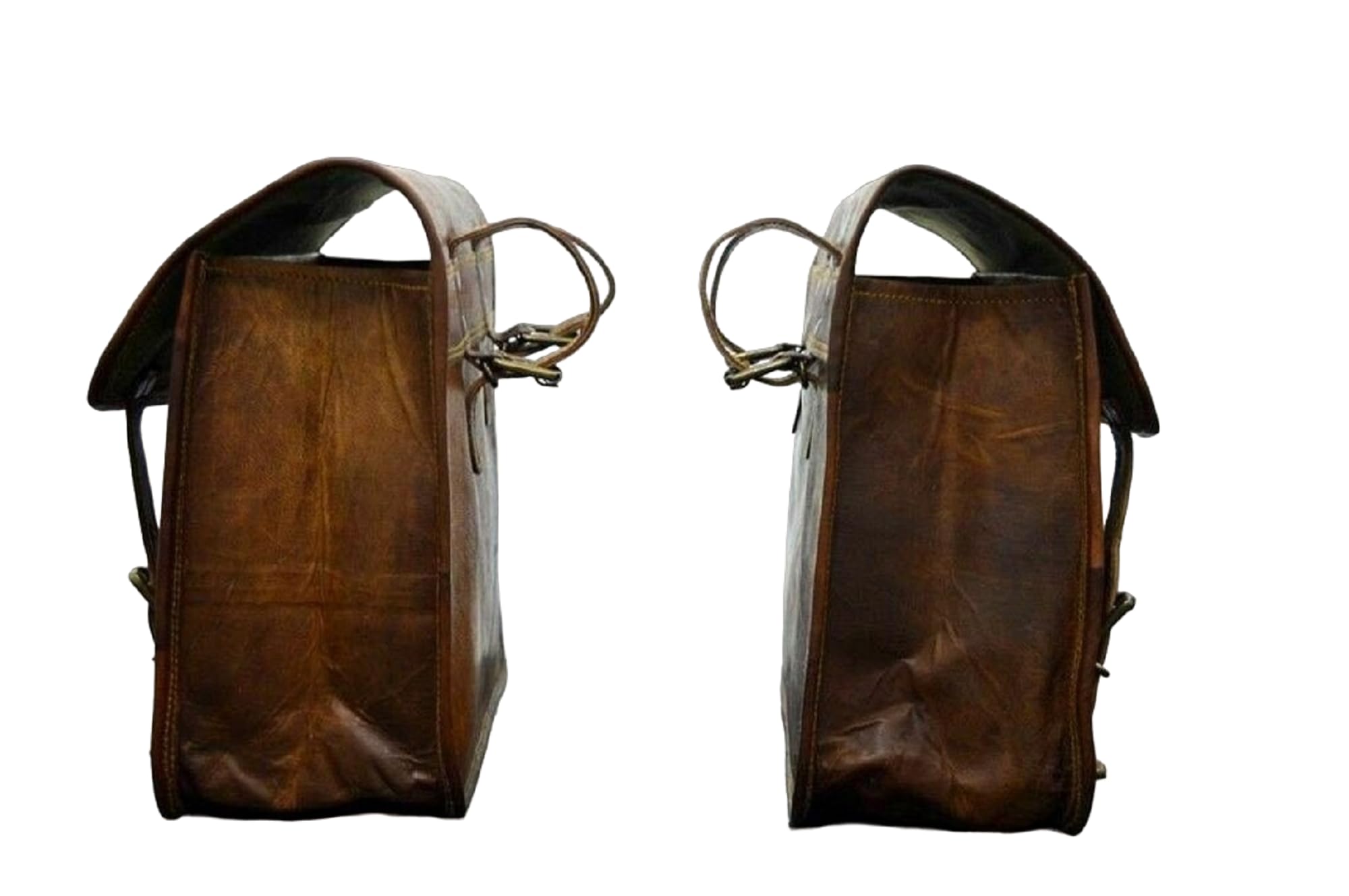 Amazon.co.jp: GifteQ レザーサドルバッグ オートバイ メッセンジャー