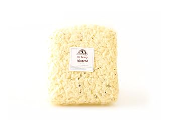 Hi-Temp Monterey Jack with Jalapeno Cheese 2.5 lbs | 1 2.5 lb Bag | Authentic Wisconsin-Made Premium High-Temperature Jalapeno Jack Cheese | Perfect for Smoking, Grilling & Sausage Making | Melts Without Oozing