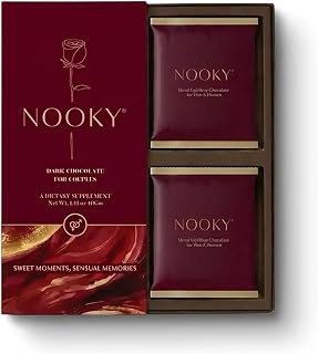 Nooky Couple Dark Chocolate for Men & Women (Pack of 1) | Premium Dark Chocolate Treat | Gift for Couples | Vegan & Gluten-Free | Crafted for Everyday Indulgence, 40 g