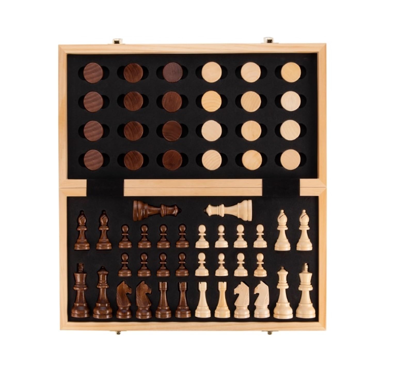 Jeux d'échecs magnétiques 2 en 1 Pliables Portables de Voyage échecs