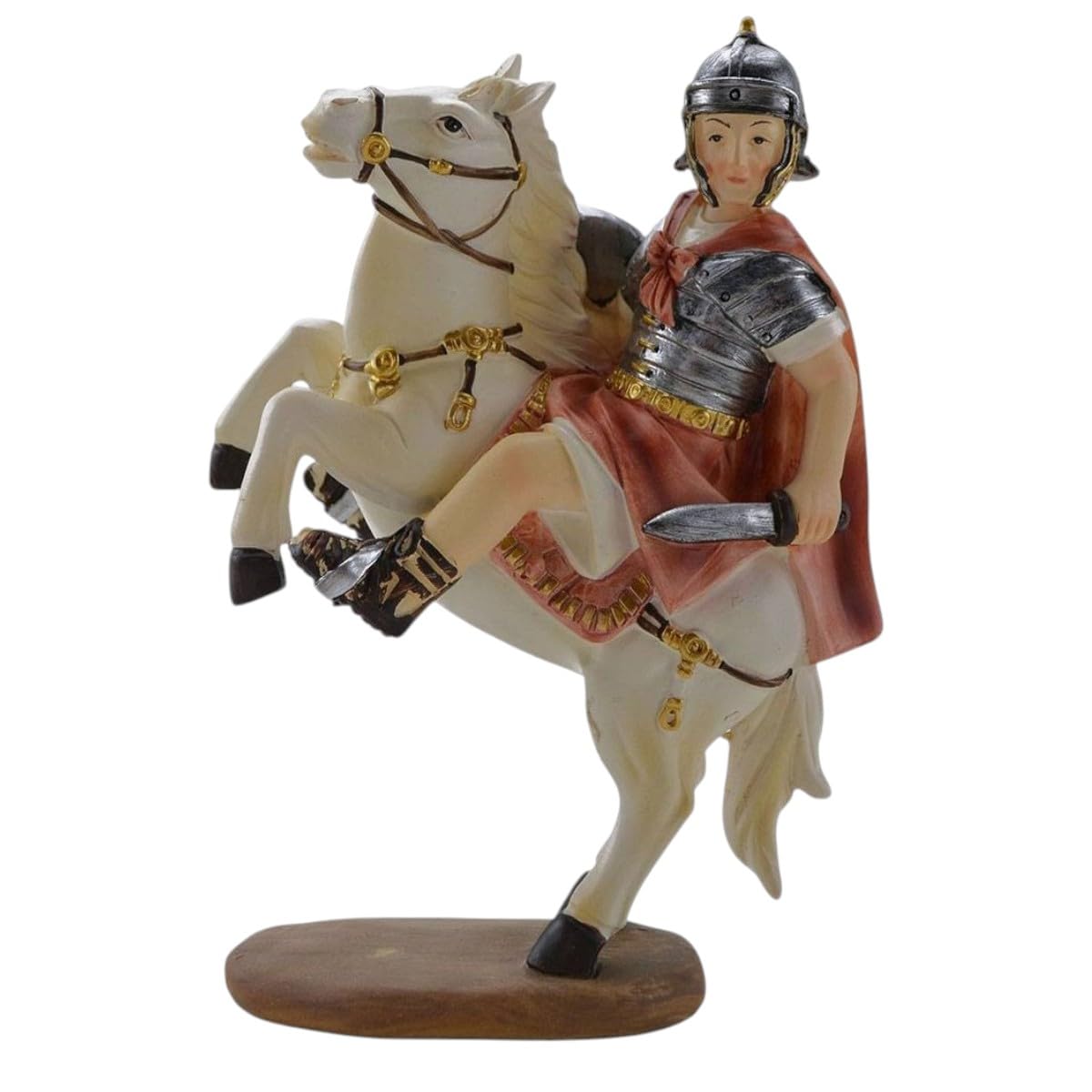 Set 4 Pastori Soldati Romani in Resina 9 cm Presepe Statuine in Personaggi GLADIATORI di Roma 4 soggetti Diversi Personaggi Guardie Romane per Realizzare Il presepio Napoletano