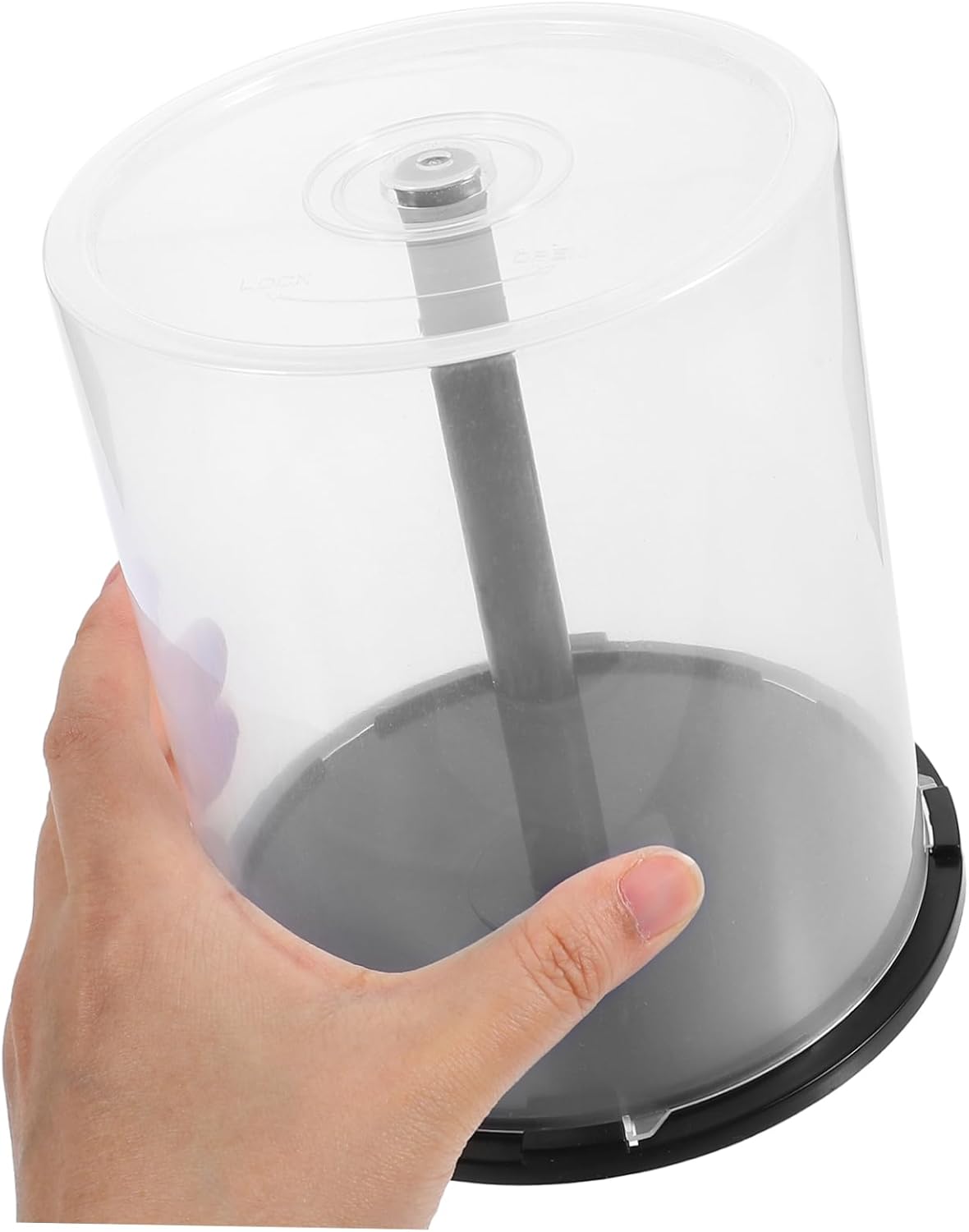 3pcs Portable DVD Storage Container Cd Storage Bucket Plastic Cd Holder