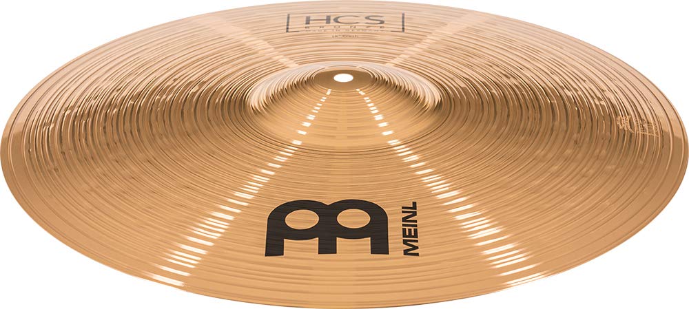 Meinl Cymbals HCS Bronze Expanded Cymbal Set di Piatti Box Pack con Hihat 14 pollici, Trash Crash 16, Crash 18 e Ride 20 per Batteria – Bronzo B8, Finitura Tradizionale (HCSB14161820)