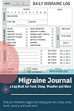 Migraine Journal, a Chronic Headache Tracker Log Book for Tracking Food, Sleep, Symptoms and More: A Migraine Tracker to Help You Find Your Headache ... Sleep, Stress Levels, Exercise and Much More