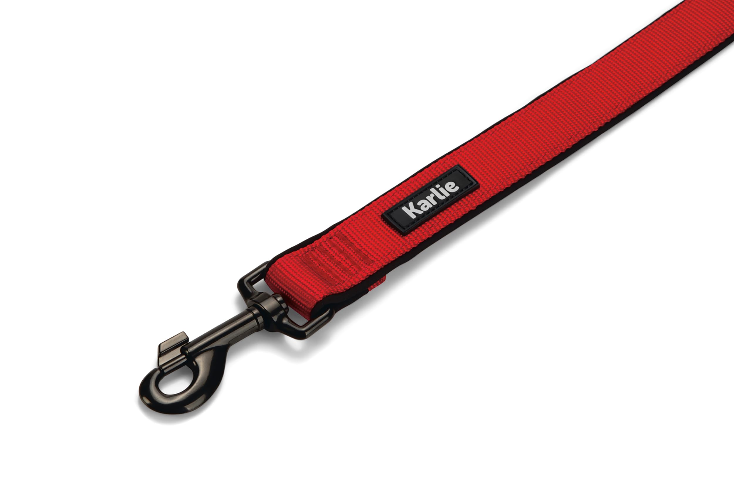 Karlie Art Sportiv Premium, Hundeleinen, Nylon, Rot, 120x2,5 cm