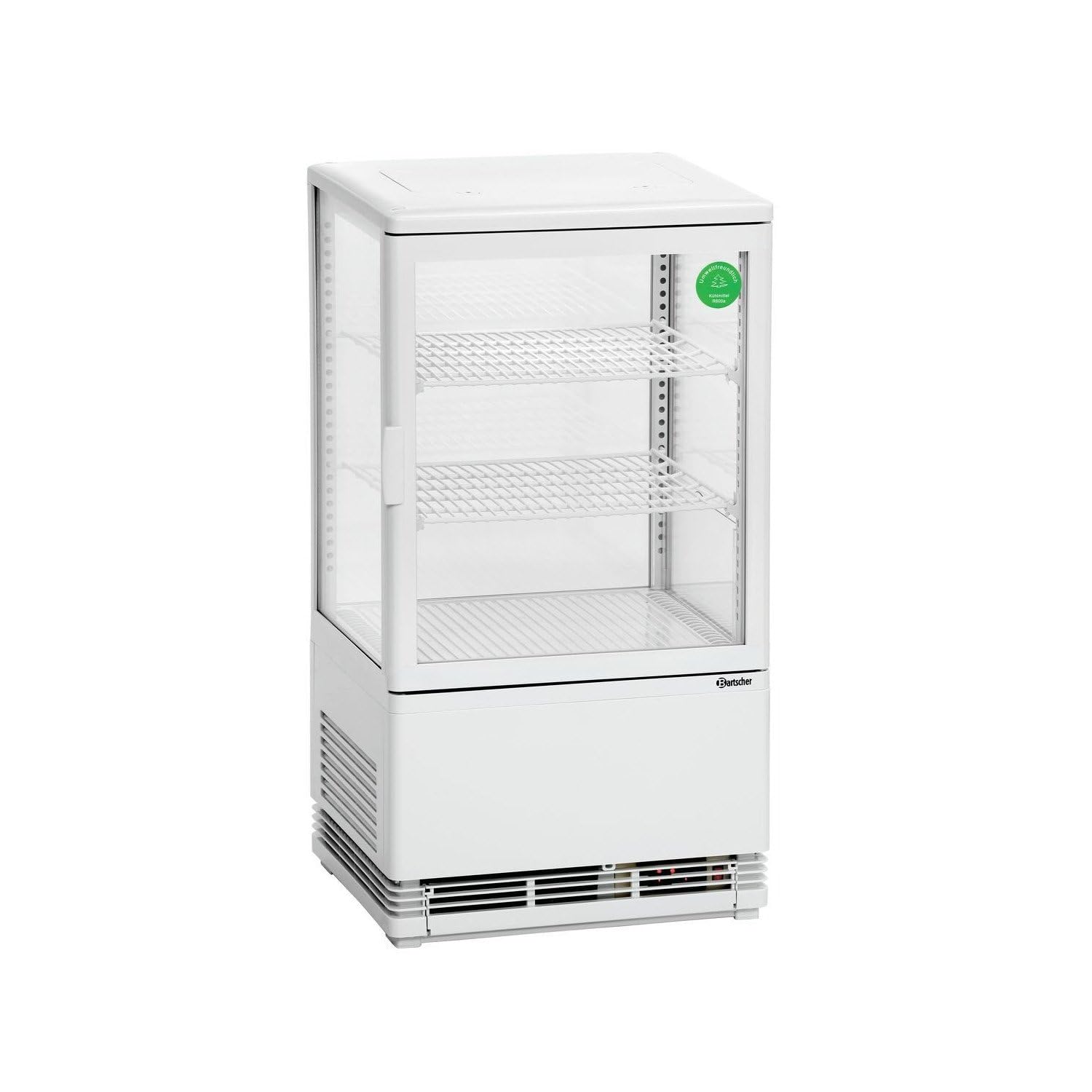 BARTSCHER Mini Frigorifero Vitrine 58L, Bianco
