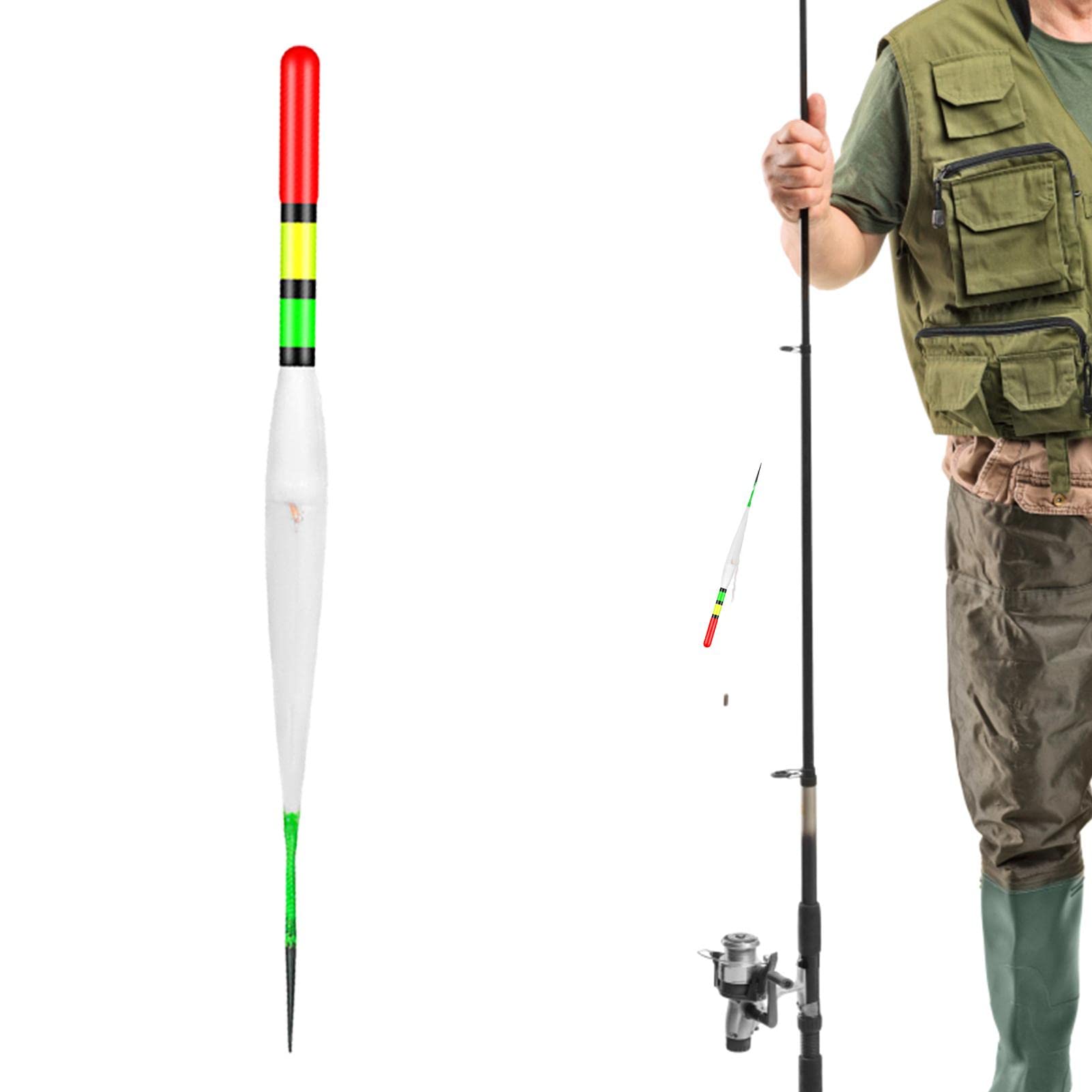 Mini Glow Sticks Fishing Float Torpedo Strobe Light Attract Fish Lights ...