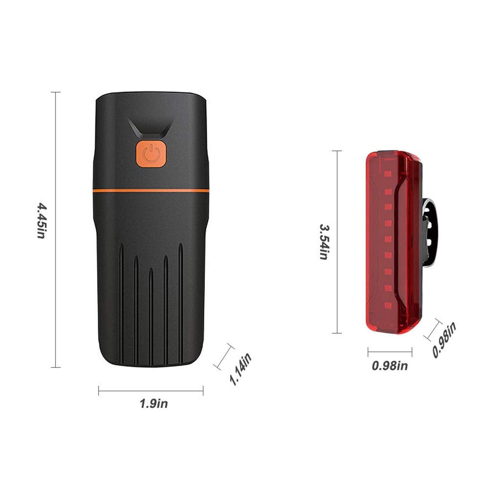 EISTEE Luces for Bicicleta, Luces for Bicicleta, Luces for Bicicleta, Juego de Luces for Bicicleta, Faros Delanteros for Bicicleta Recargables, Luces traseras for Ciclismo de montaña