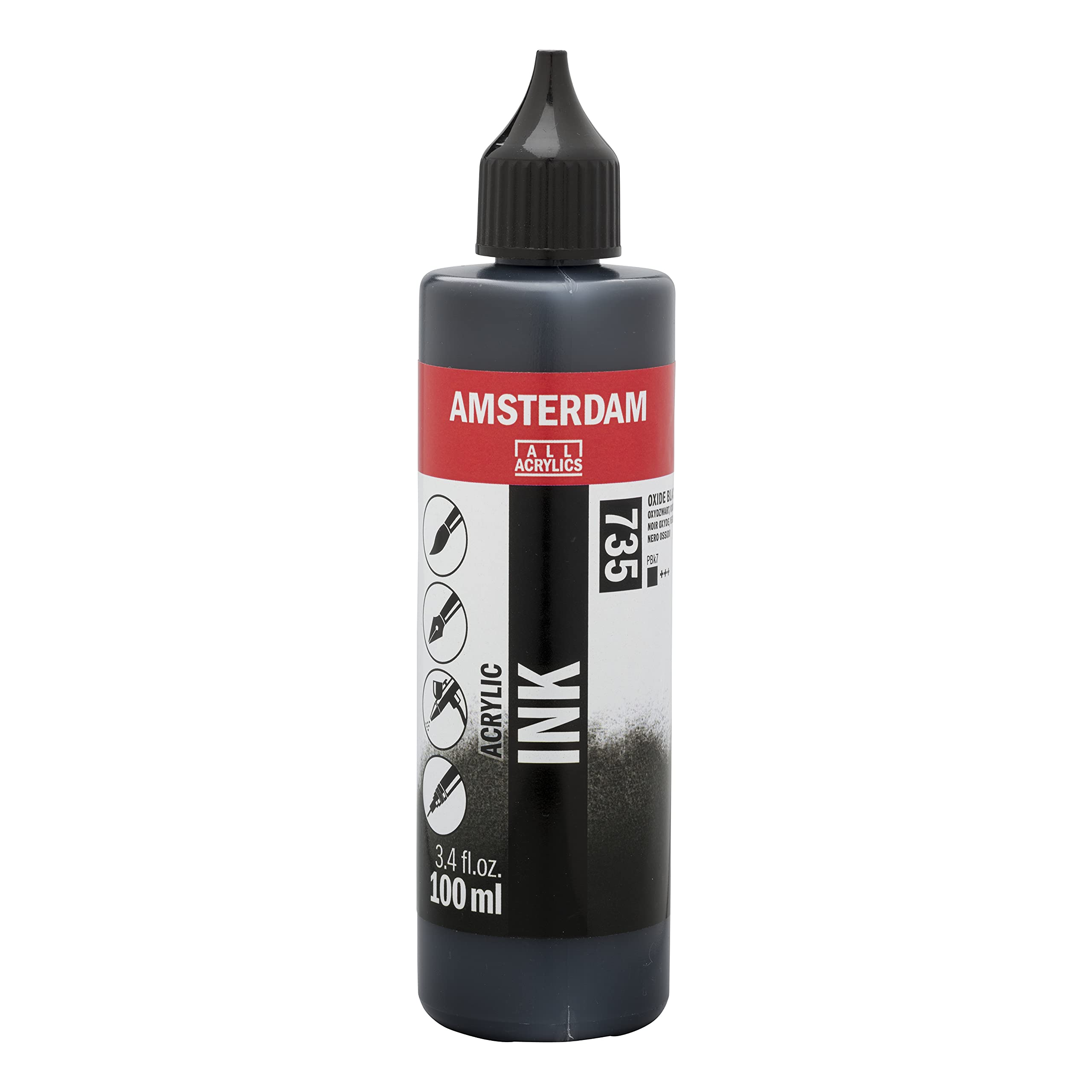 Amsterdam Oxide Black Acrylic Ink Bottle 100 Ml 735 (17217350)