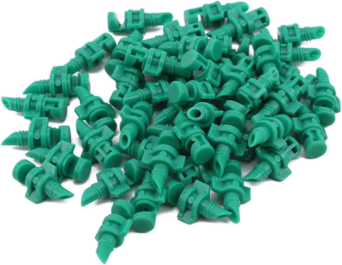HAKIDZEL 100Pcs CHT Nozzle Watering Spray Head Agriculture Sprayer Parts 180 Degree Micro Sprayer atomizing Sprinkler 180 Degree Watering Nozzle Irrigation Automatic Water Nozzle