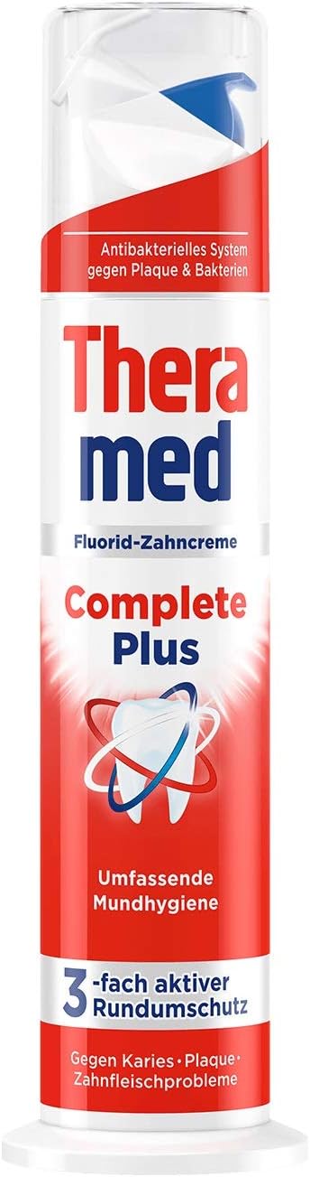 Theramed Complete Plus Toothpaste 100 ml / 3.4 oz (Red - Deep Cleansing anti allergy)