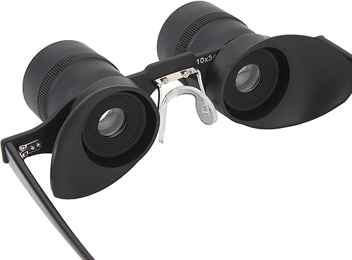 Miniatura 9 de Gafas binoculares manos libres para pesca, observación de aves, gafas de ópera con zoom 10X con lente polarizada, distancia de enfoque ajustable,