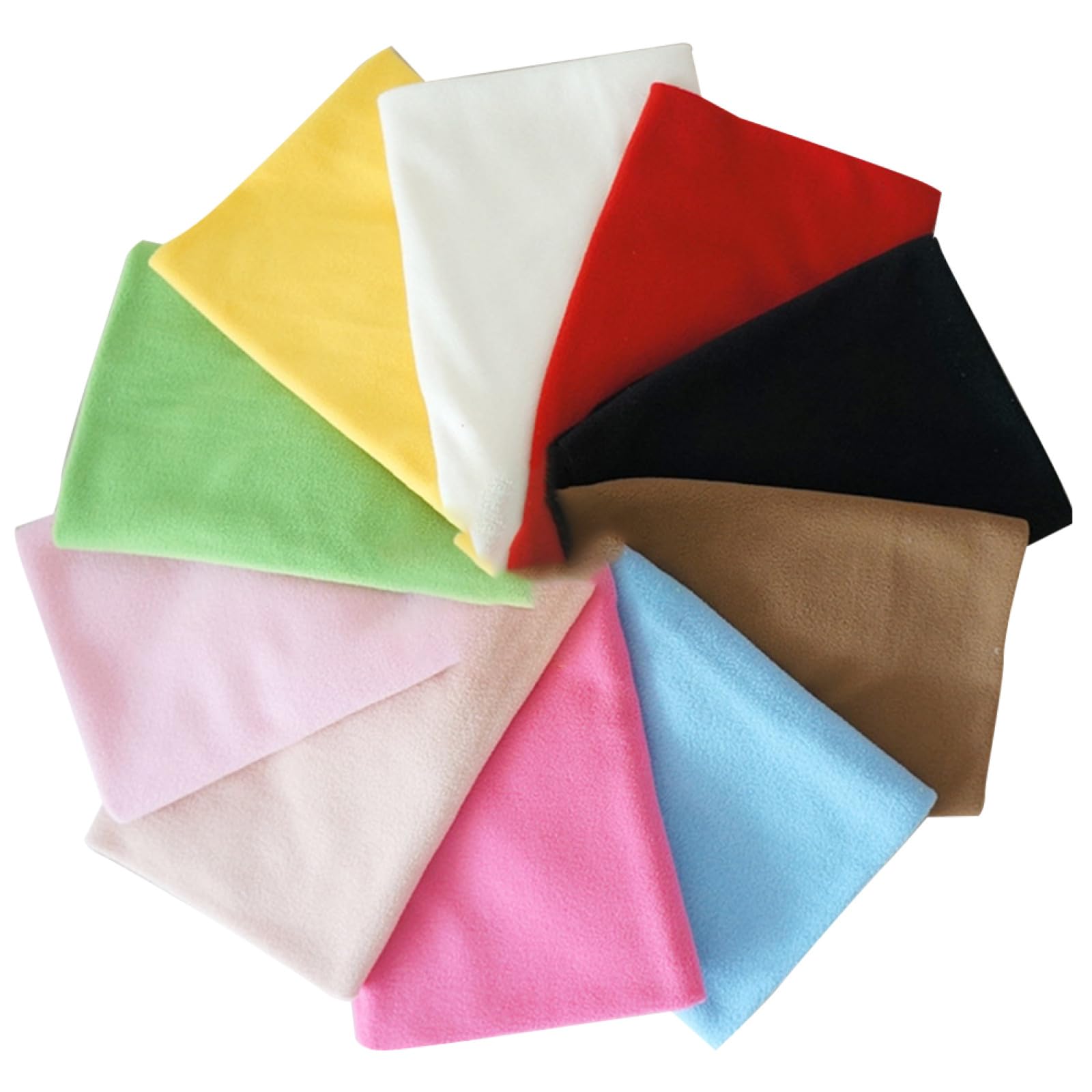 Homoyoyo Stoffa Patchwork Colorata in Pile Colore Casuale 10 Pezzi Tessuto Handmade per Cucito Fai da Te per Cuscini e Hobby Creativi per Donne e Ragazze