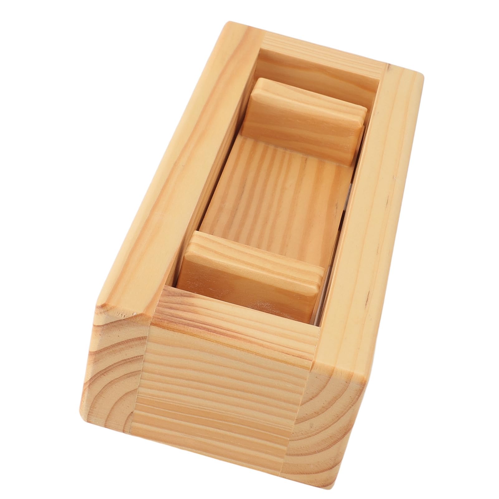 Alomejor Molde de Prensa de Sushi de Madera, Máquina Eficiente para Hacer Rollos de Arroz para la Cocina del Hogar, Material Ecológico Natural de 8,9x3,1x3,7 Pulgadas