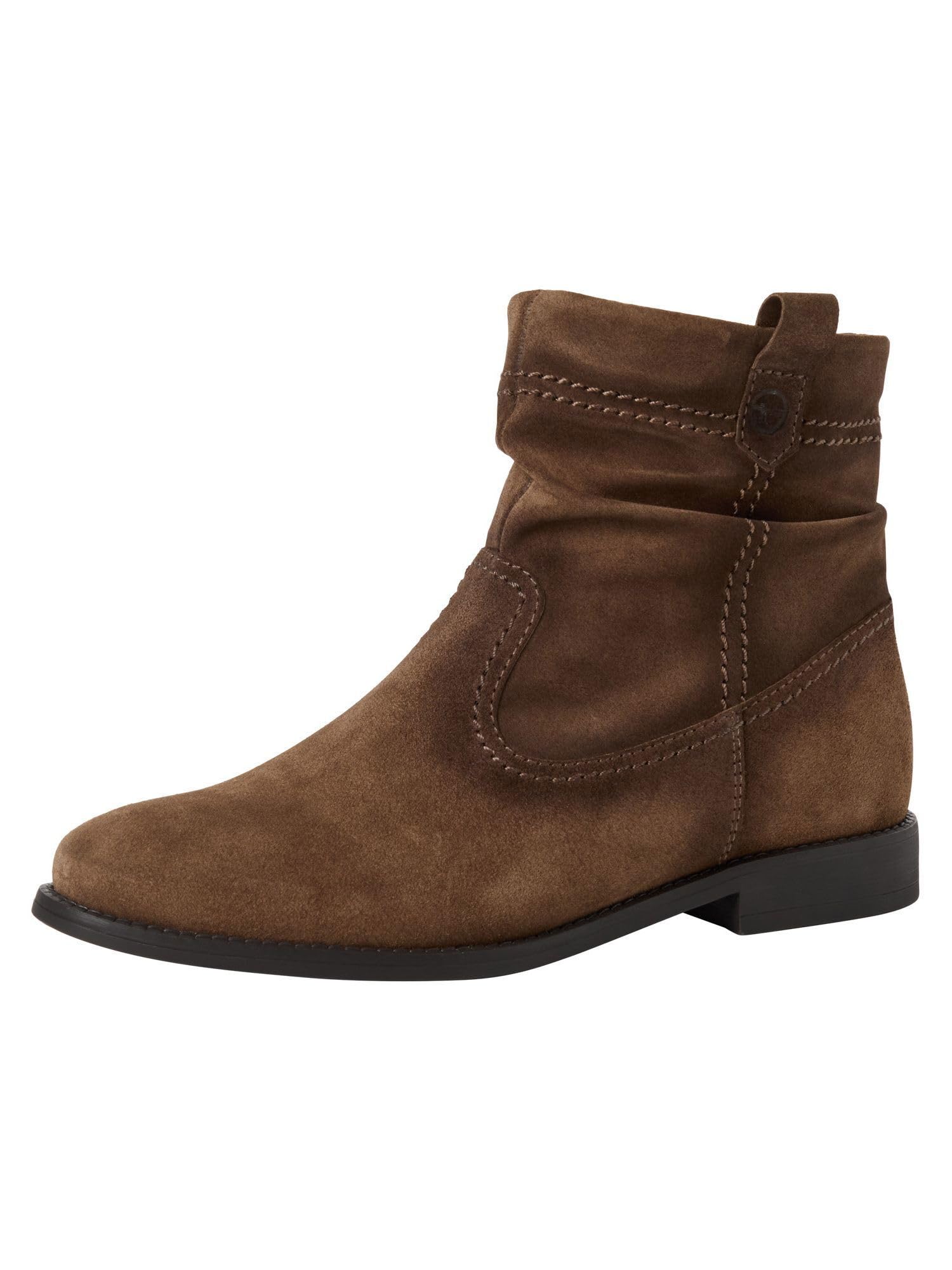 Tamaris Damen Boot Flat 1-25305-45, Women's Boots, Brown, EU 39 - UK 6, brown, 6 UK