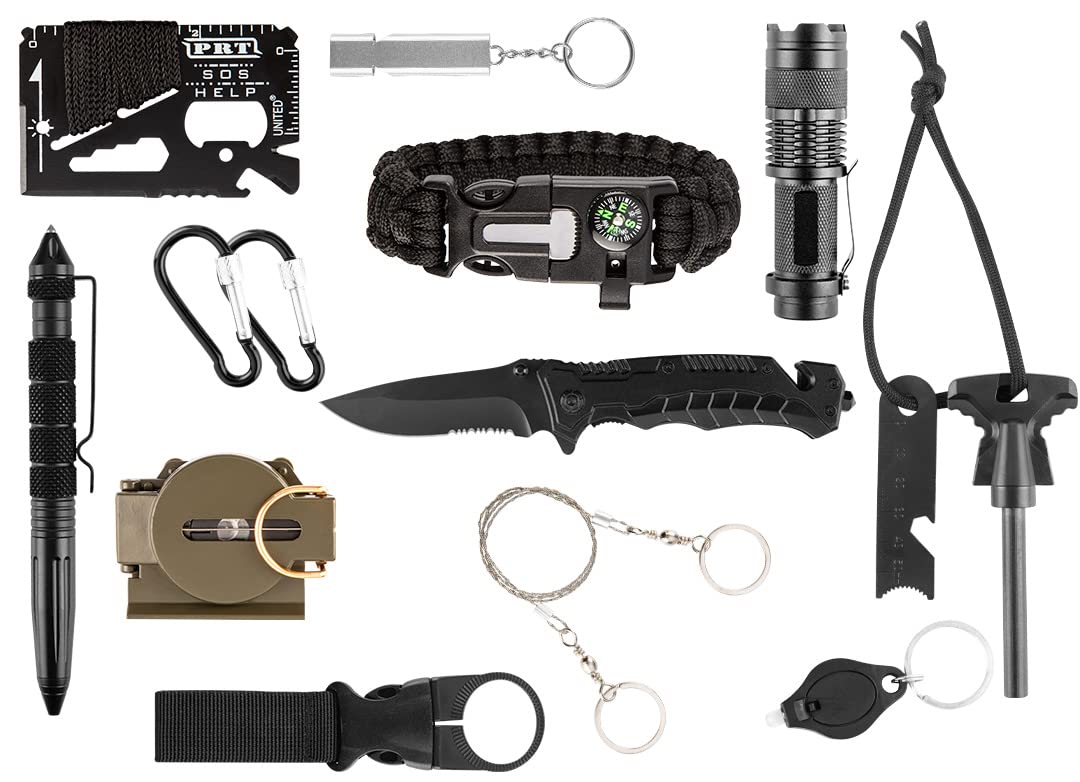 NEO TOOLS Kit de supervivencia regalos para hombres papá novio - regalos padre marido día del padre, ideas regalos de cumpleaños hermano, equipo de supervivencia al aire libre