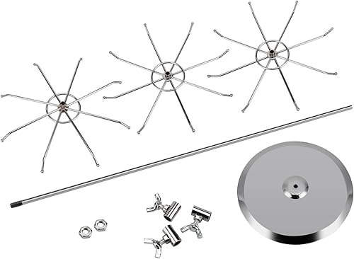Miniatura 9 de Soporte de exhibición giratorio de tres niveles