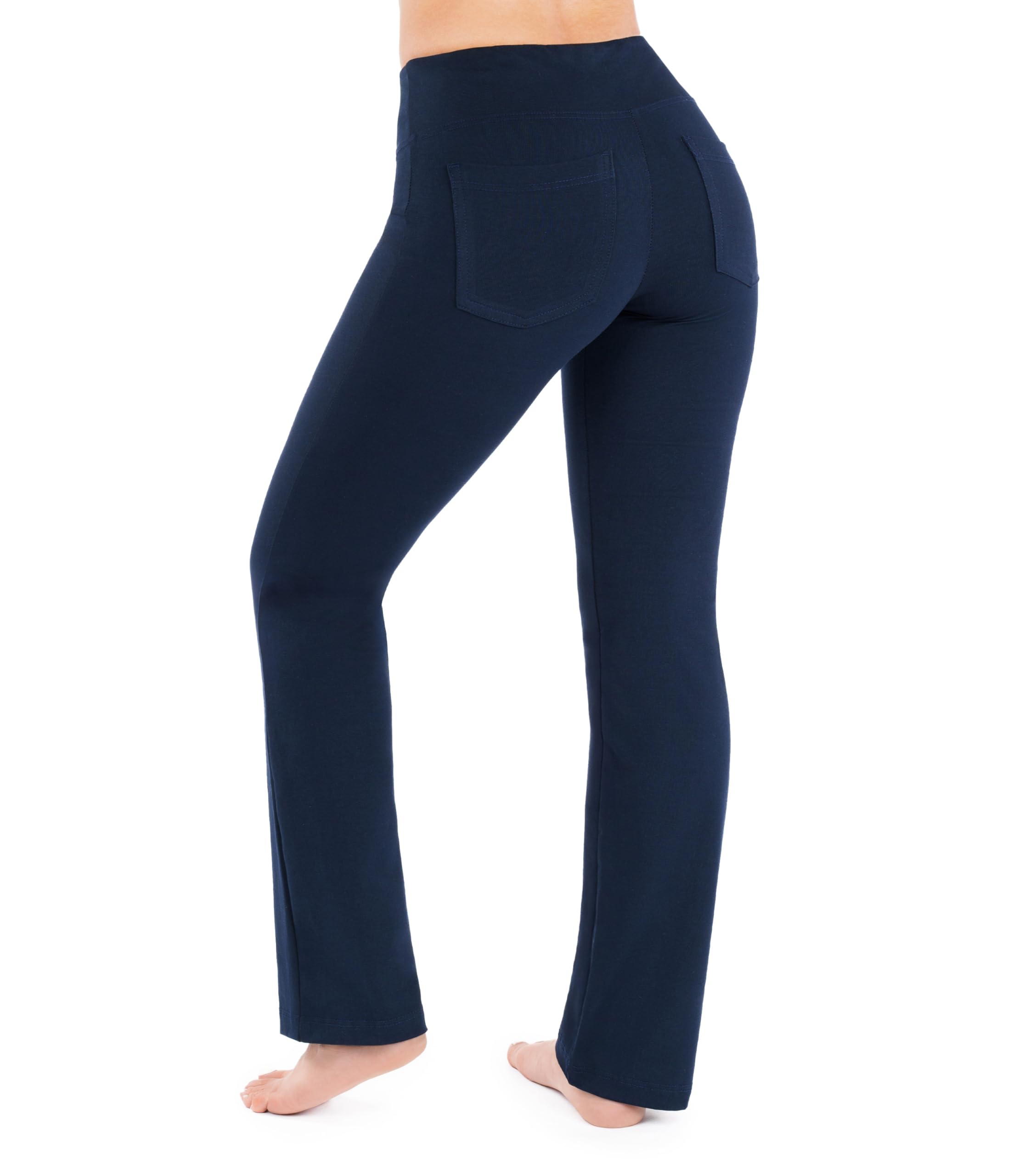 Nirlon Yoga Pants with Pockets - Yoga Pants with Pockets for Women Breathable Leggings with Pockets Regular & Plus Size Pants