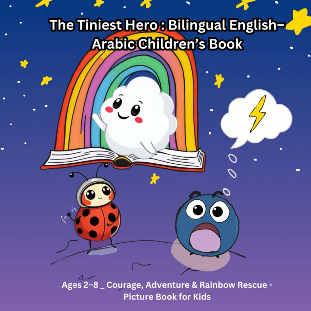 The Tiniest Hero: Bilingual English–Arabic Children’s Book: Ages 2–8 | Courage, Adventure & Rainbow Rescue | Picture Book for Kids