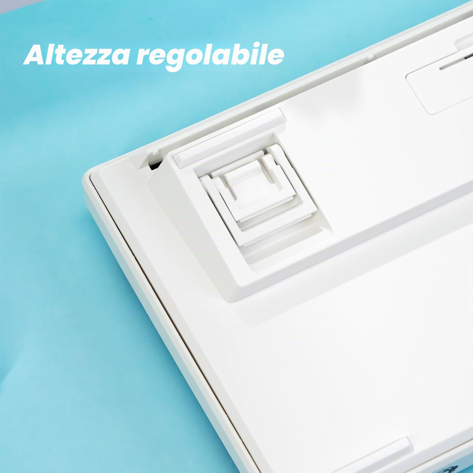 Akko 3108 V3 Tastiera Meccanica Gaming 100% Tasti PBT Double Shot | Tastiera Cablata Layout US, RGB Bianco, Hot Swap, Switch Frost Pink Gaming/Ufficio (Glacier)