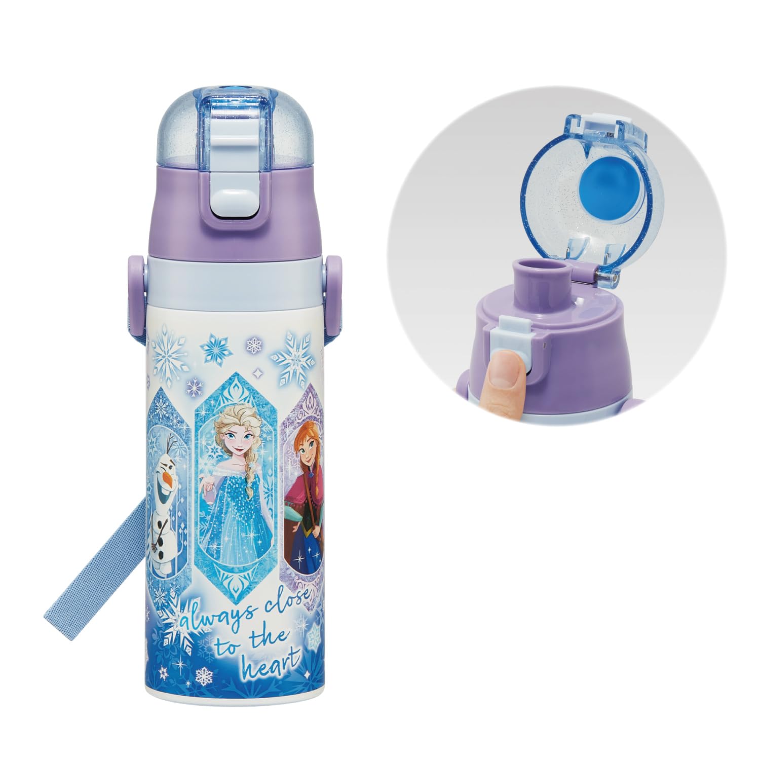 Skater Disney Frozen Kids Stainless Steel Water Bottle 16oz Insulated Direct