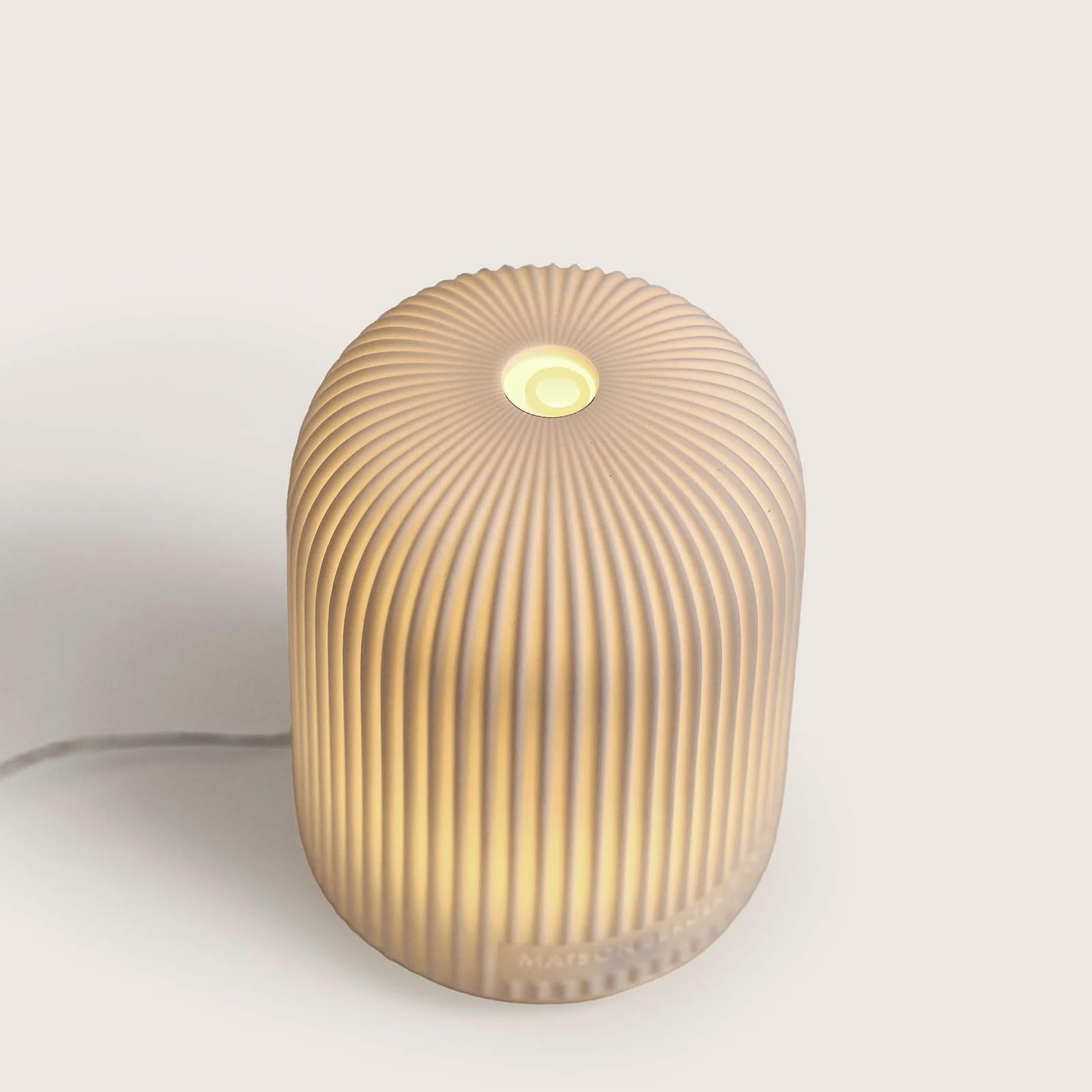 Maison Berger – Dyfuzor elektryczny z białą ceramiczną kopułką + wkład 475 ml, cenny jaśmin, zapachowa mgiełka, pilot zdalnego sterowania, timer 30, 60, 120 min, zbiornik 80 ml