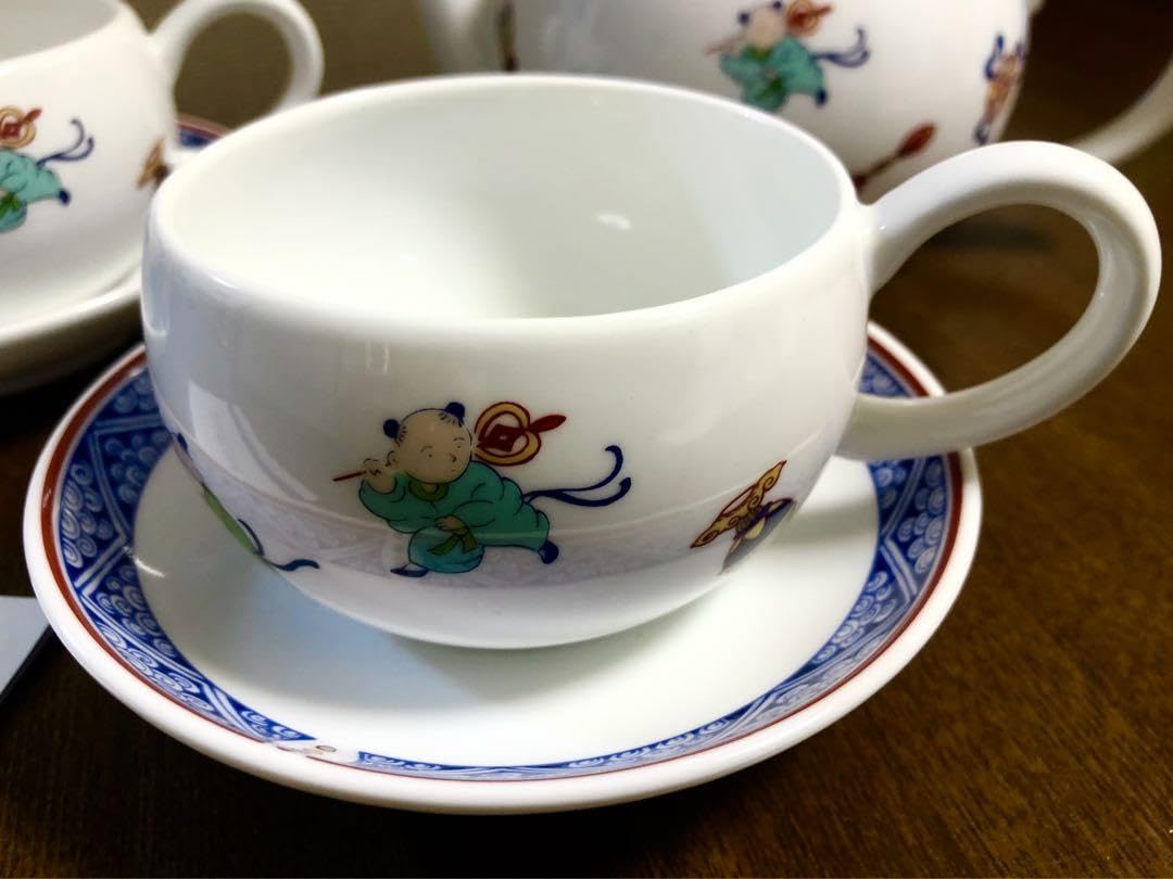 Amazon.co.jp: NARUMI ナルミ 唐子 中国茶 ティーフォーツ 茶器揃え