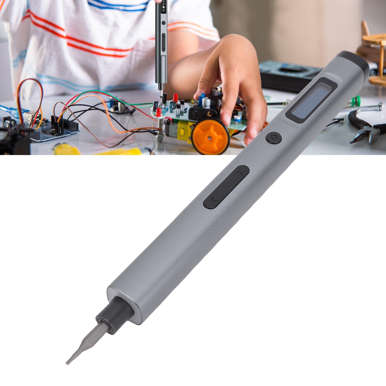 Fafeicy Elektrischer Schraubendreher, 62-in-1-Mini-Schraubendreher-Set mit LED-Leuchten für die Reparatur von Telefon, Laptop, Uhr, Kamera