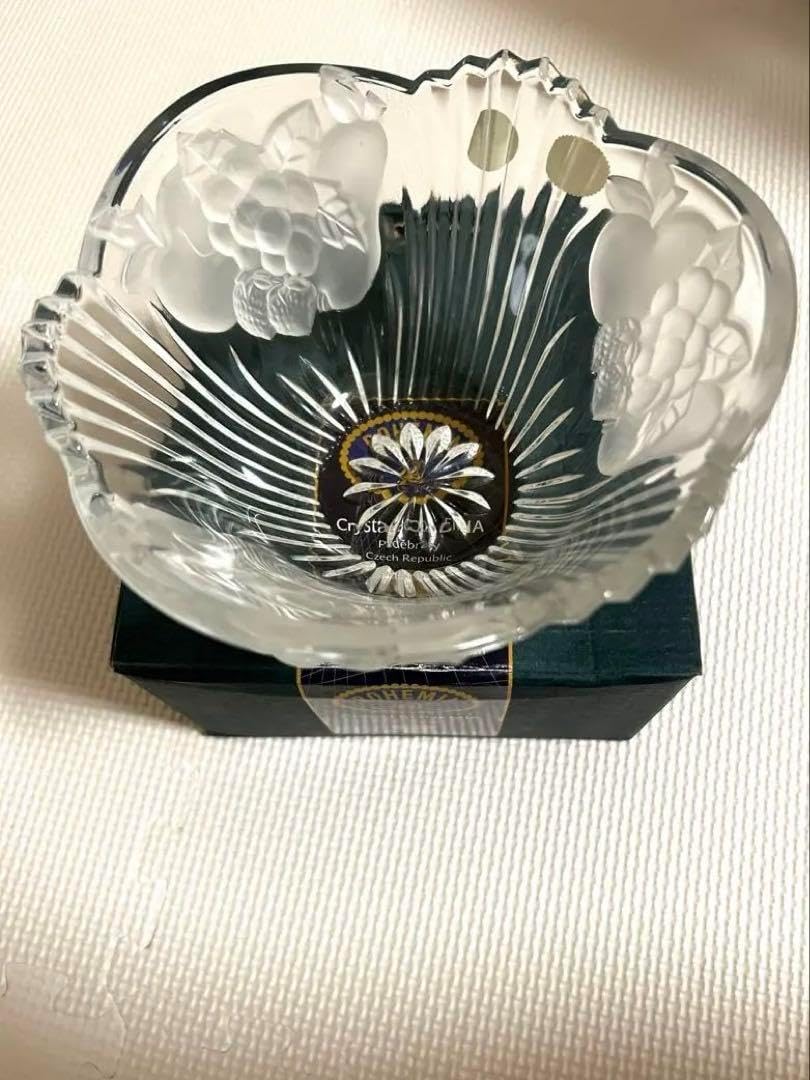 チェコ ボヘミア クリスタル ガラス ボウル 訳あり 欠け 2025年最新