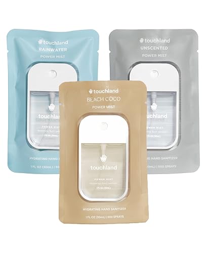 Miniatura 9 de Touchland Power Mist - Aerosol desinfectante de manos hidratante, juego de trío FRESH (menta, cítricos, limón y lima), 1 onza líquida, tamaño de