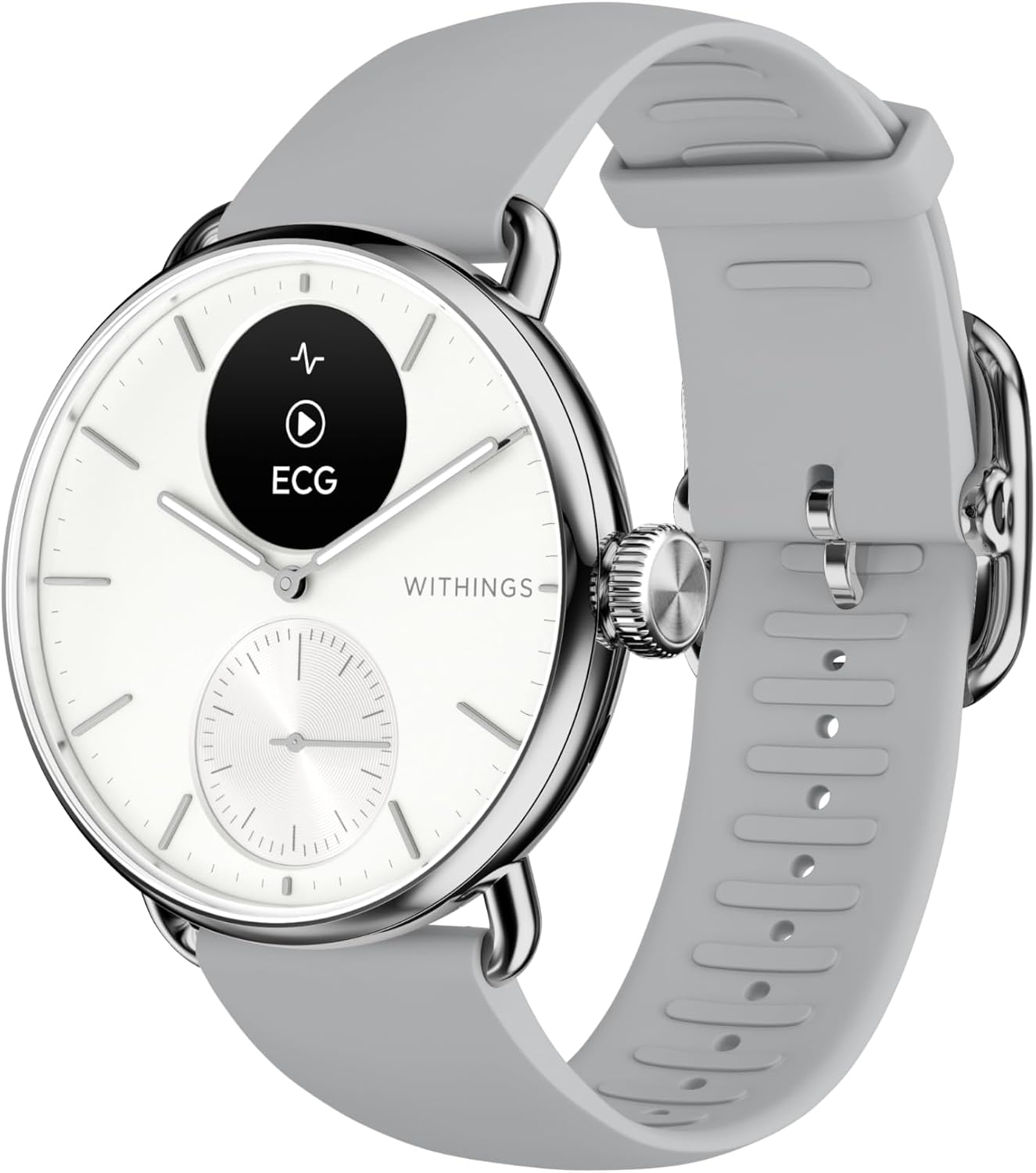 ScanWatch 2 - Hybrid Smart Watch, Heart Rate Monitoring, Fitness Tracker, Cycle Tracker, Sleep Monitoring, GPS Tracker, 30-Day Battery Life, Android & Apple Compatible, HSA/FSA