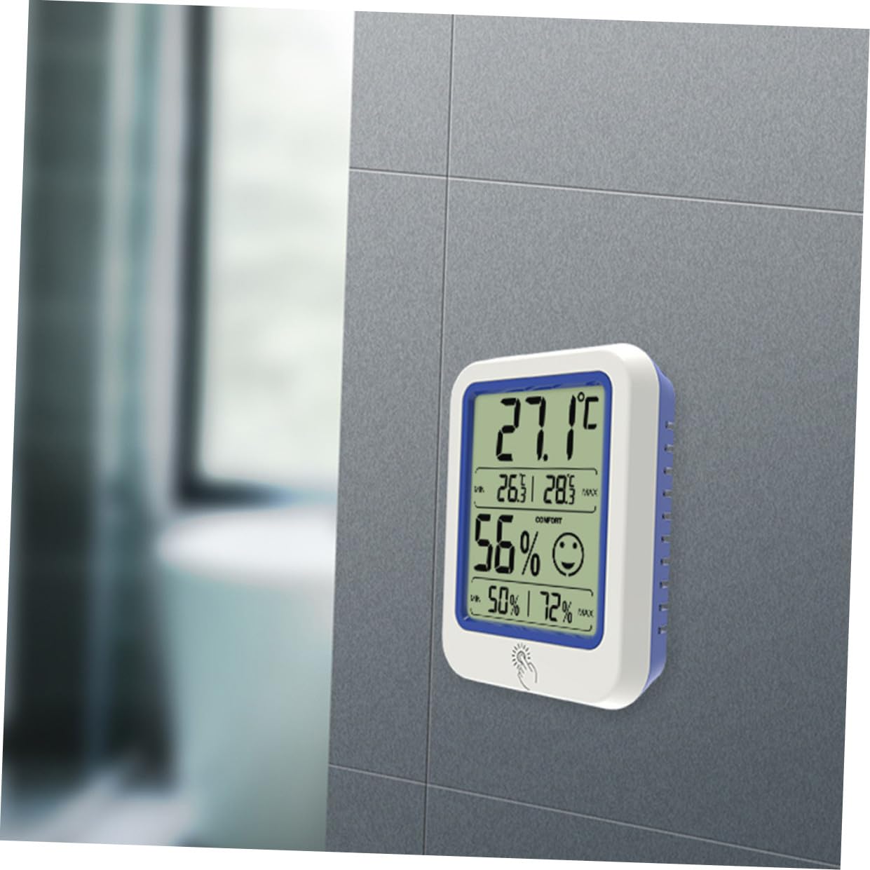 ibasenice 3 Pièces Hygromètre à température humidimètre thermomètre intérieur mesureur d'humidité de fil thermomètre hygromètre numérique mini hygrothermographe Plastique